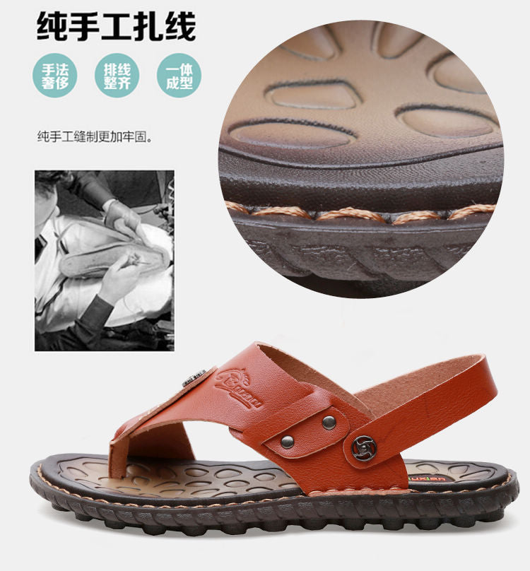 Men Genuine Leather Sandals