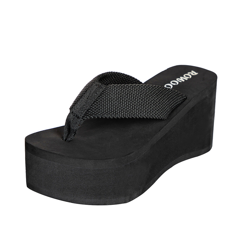 Women Wedge Platform Flip Flops