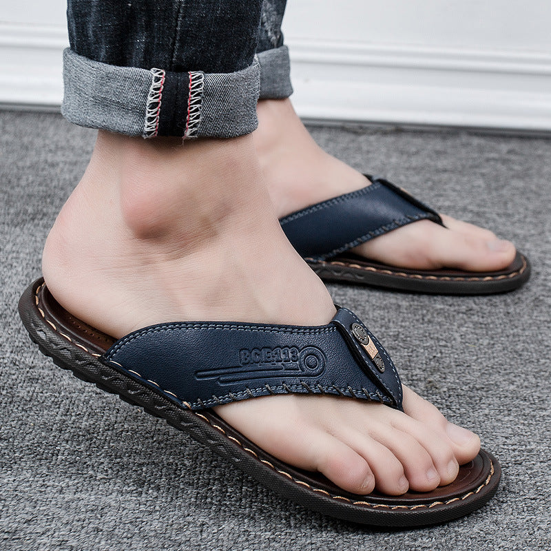 2024 Men Beach Flip Flops Non-Slip Fashion