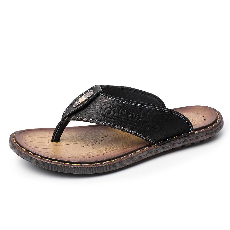 2024 Men Beach Flip Flops Non-Slip Fashion