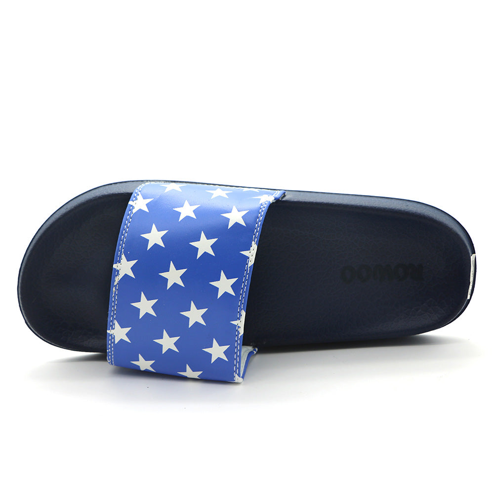 Men Slide Sandals Striped Star