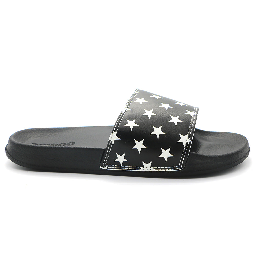 Men Slide Sandals Striped Star