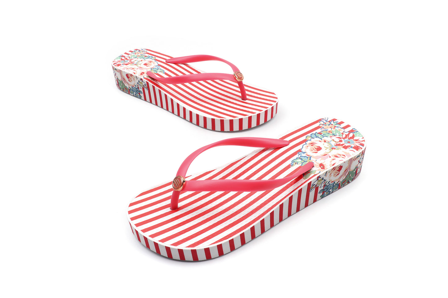 Women Beach Wedge Platform Flip Flops Sandals