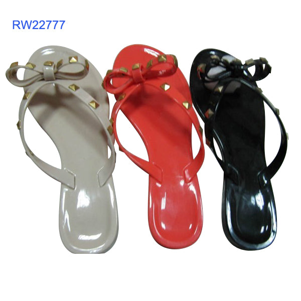 Jelly Sandals Lady PVC Slippers Plastic Sandals For Women RW22777