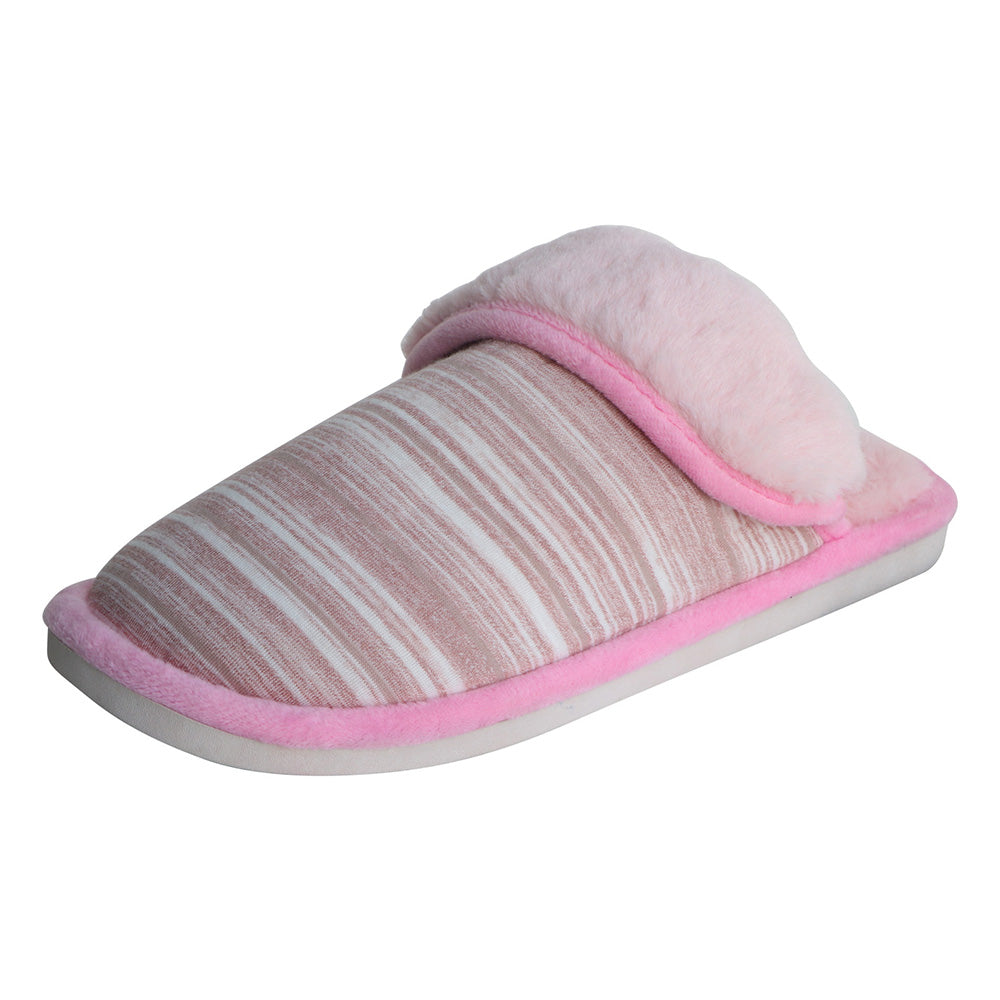 Women's/Men's Cotton Slippers Stripe Fluffy Anti-slip 2022 Sandals