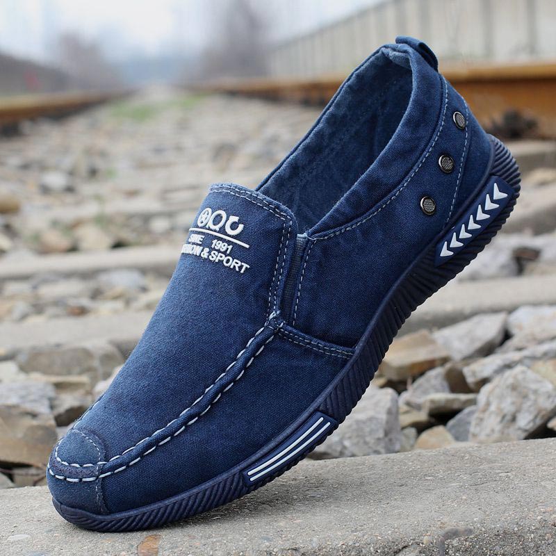 Men Casual Canvas Shoes Breathable Walking 2022 New