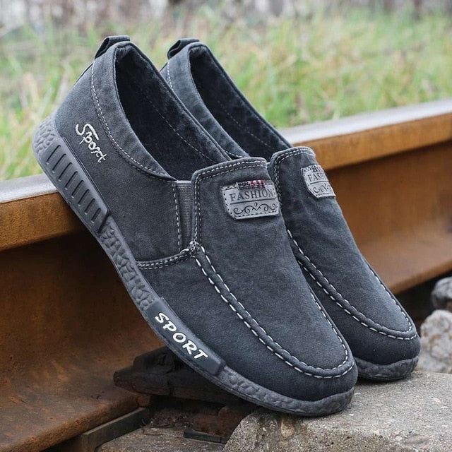 Men Casual Canvas Shoes Breathable Walking 2022 New